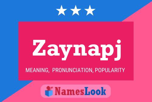 ملصق اسم Zaynapj