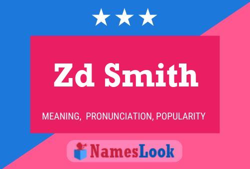 ملصق اسم Zd Smith