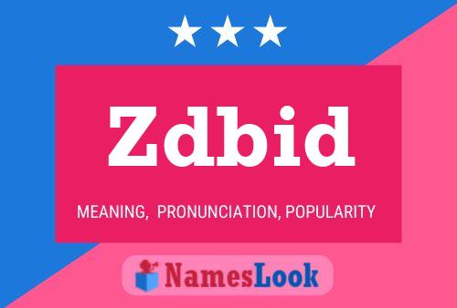 ملصق اسم Zdbid