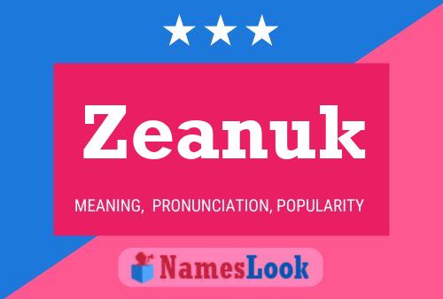 ملصق اسم Zeanuk