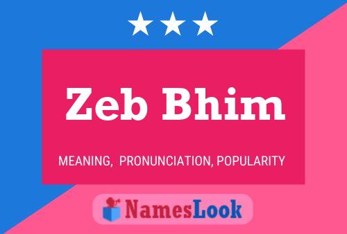 ملصق اسم Zeb Bhim