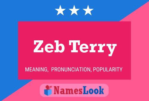 ملصق اسم Zeb Terry