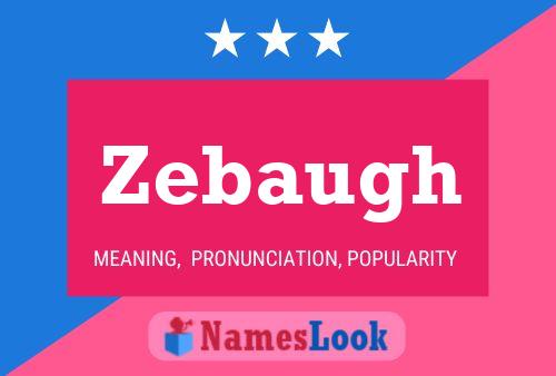 ملصق اسم Zebaugh