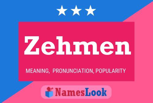 ملصق اسم Zehmen