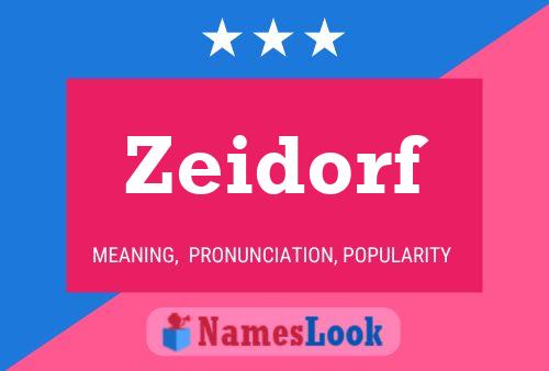 ملصق اسم Zeidorf