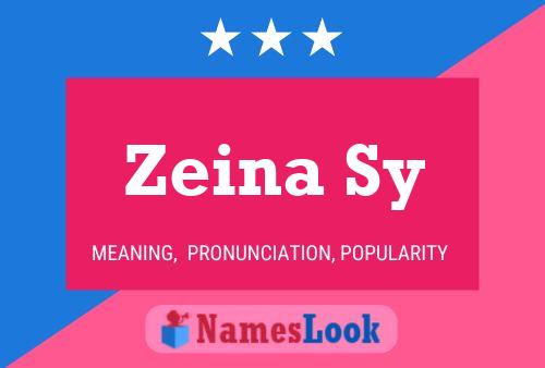 ملصق اسم Zeina Sy