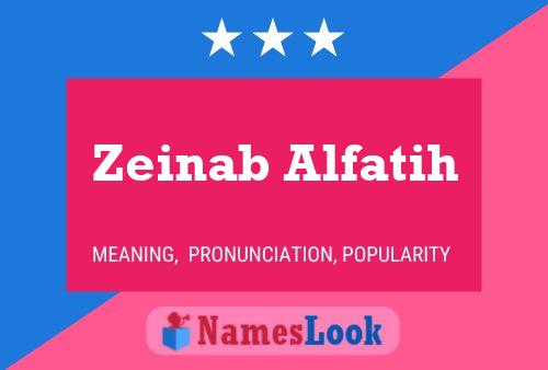 ملصق اسم Zeinab Alfatih