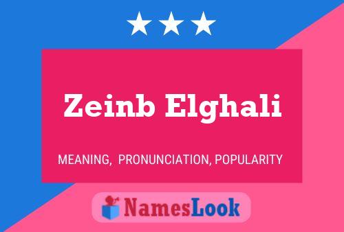 ملصق اسم Zeinb Elghali