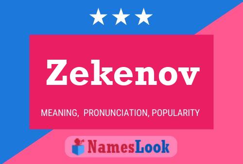 ملصق اسم Zekenov