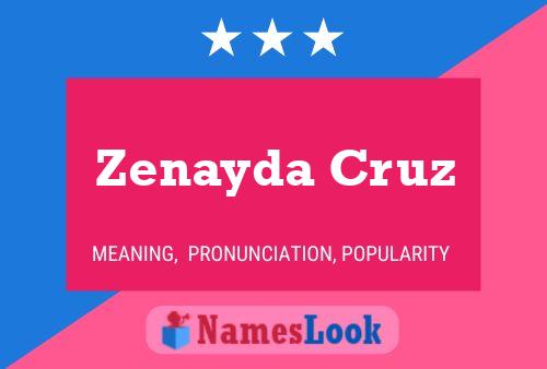 ملصق اسم Zenayda Cruz