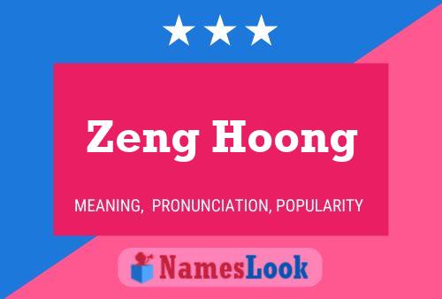 ملصق اسم Zeng Hoong