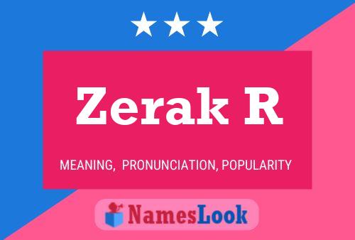 ملصق اسم Zerak R