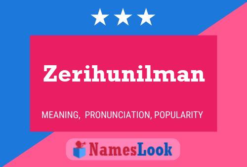 ملصق اسم Zerihunilman