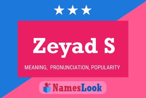 ملصق اسم Zeyad S