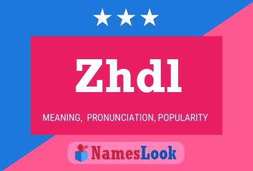 ملصق اسم Zhdl