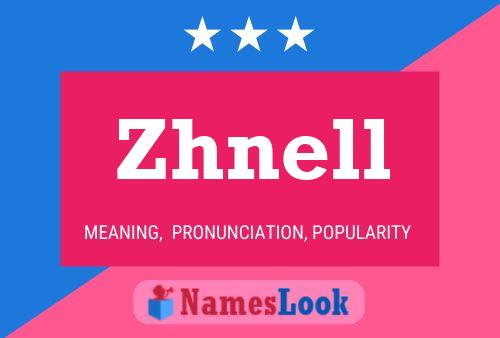 ملصق اسم Zhnell