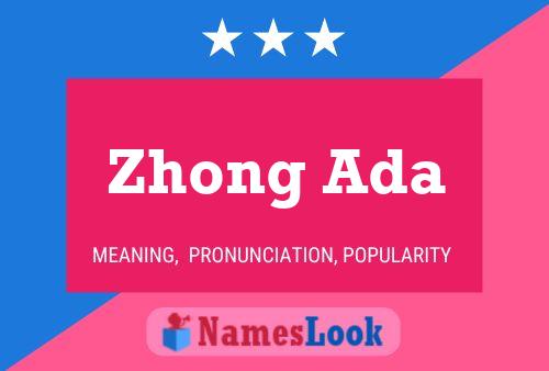 ملصق اسم Zhong Ada