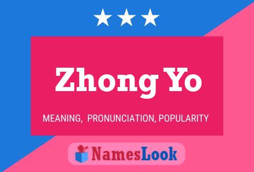 ملصق اسم Zhong Yo