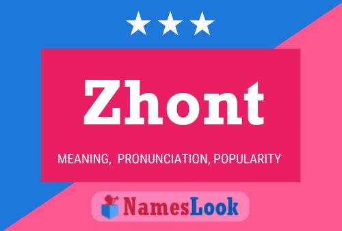 ملصق اسم Zhont