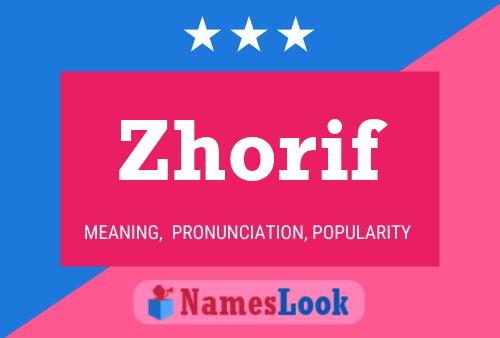 ملصق اسم Zhorif