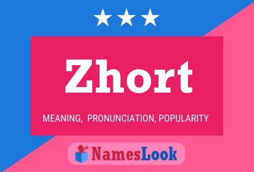 ملصق اسم Zhort