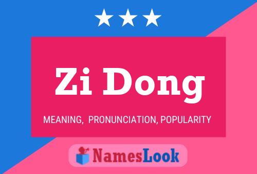 ملصق اسم Zi Dong