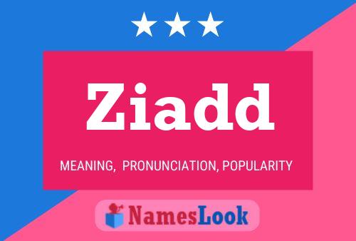 ملصق اسم Ziadd