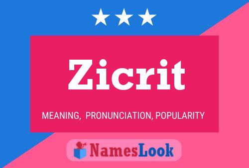 ملصق اسم Zicrit