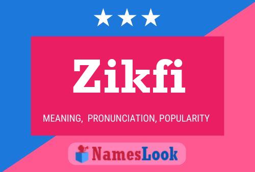 ملصق اسم Zikfi