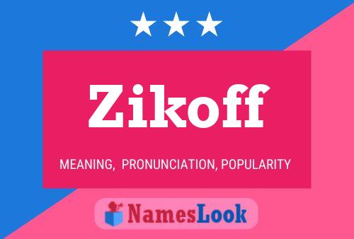 ملصق اسم Zikoff