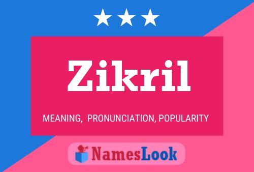 ملصق اسم Zikril