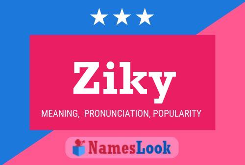 ملصق اسم Ziky