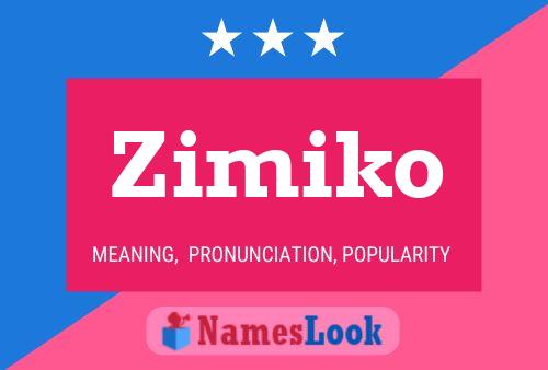 ملصق اسم Zimiko