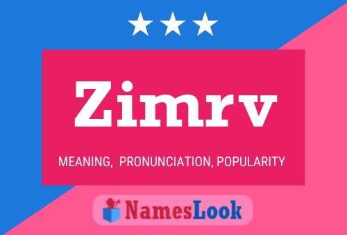 ملصق اسم Zimrv