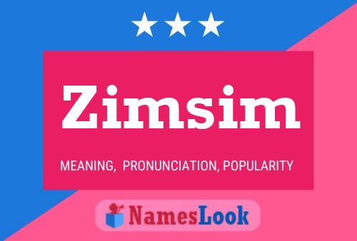 ملصق اسم Zimsim