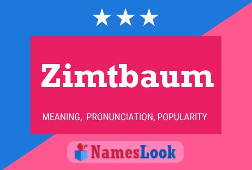 ملصق اسم Zimtbaum