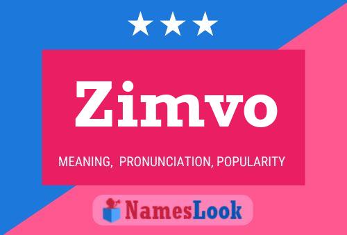 ملصق اسم Zimvo