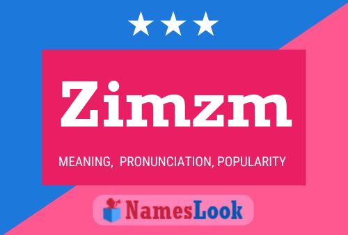 ملصق اسم Zimzm