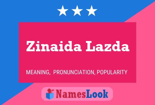 ملصق اسم Zinaida Lazda