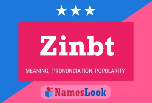 ملصق اسم Zinbt