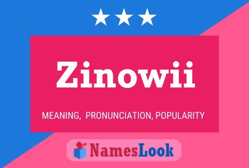 ملصق اسم Zinowii