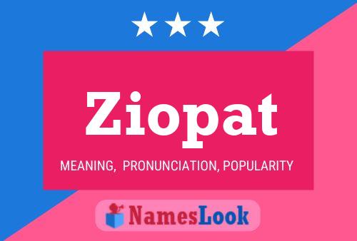 ملصق اسم Ziopat