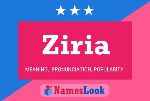 ملصق اسم Ziria