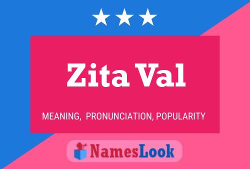 ملصق اسم Zita Val