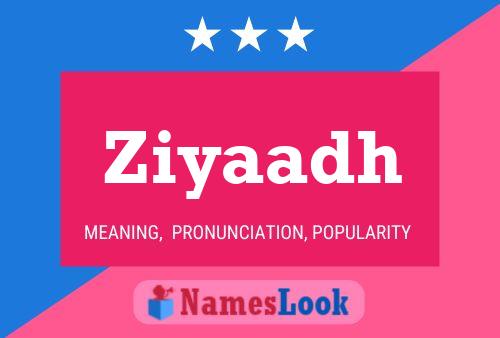 ملصق اسم Ziyaadh