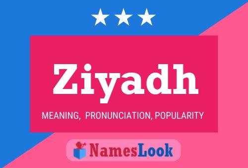 ملصق اسم Ziyadh