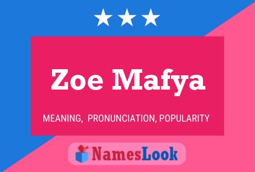 ملصق اسم Zoe Mafya