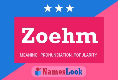 ملصق اسم Zoehm