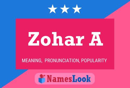 ملصق اسم Zohar A