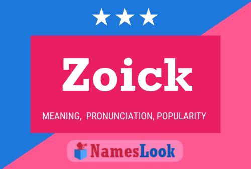 ملصق اسم Zoick